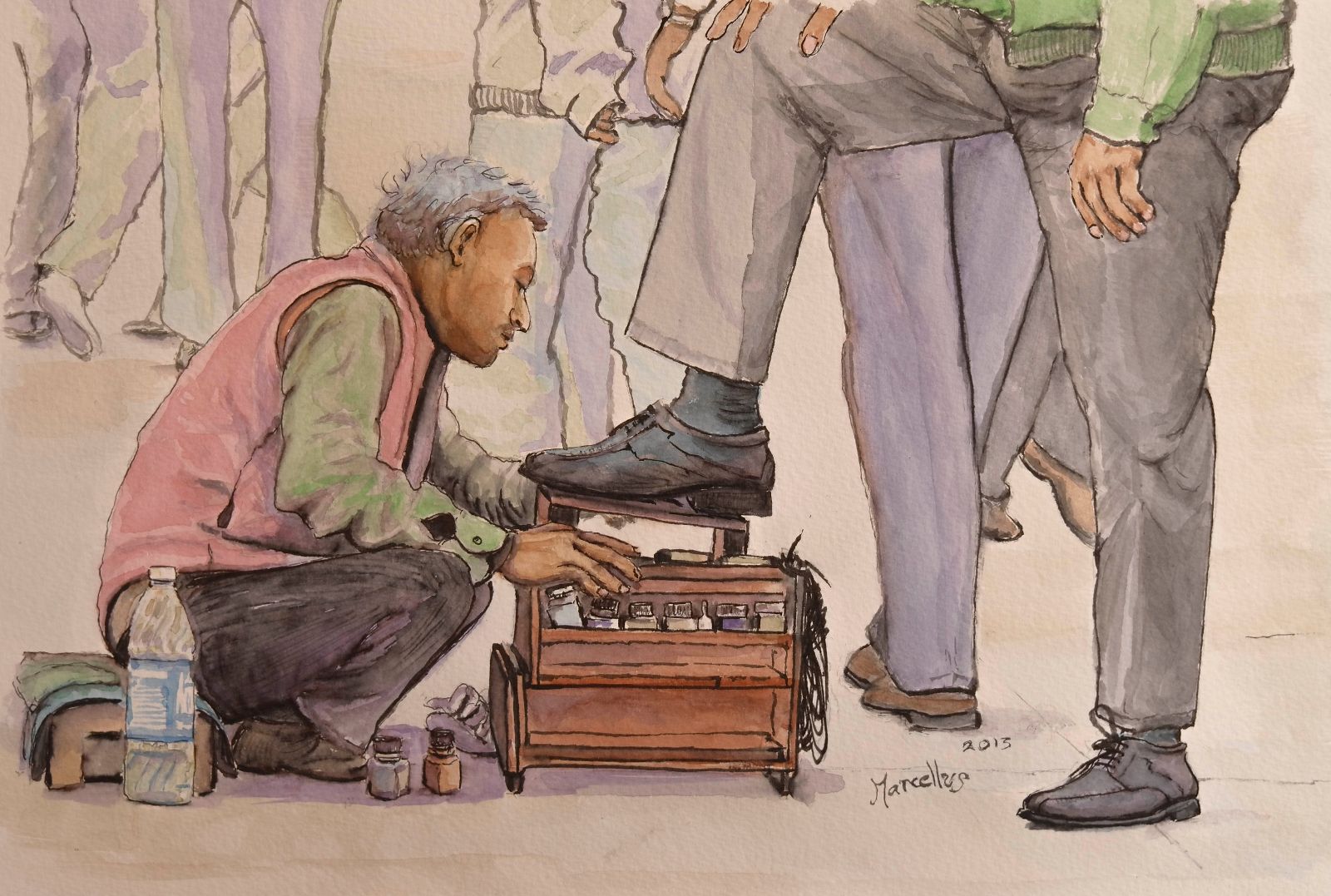 2. the shoeshine guy